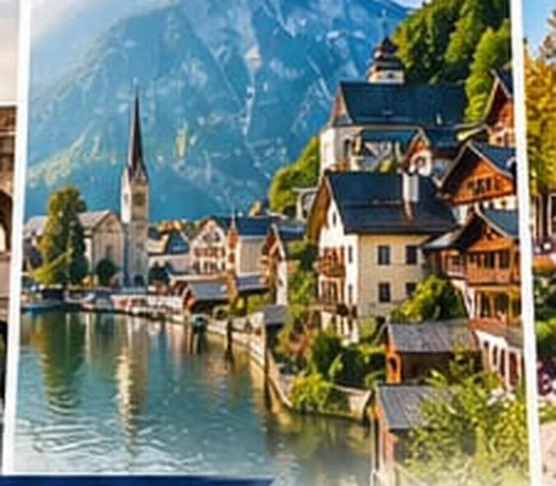 Austria alpine villages and lakes