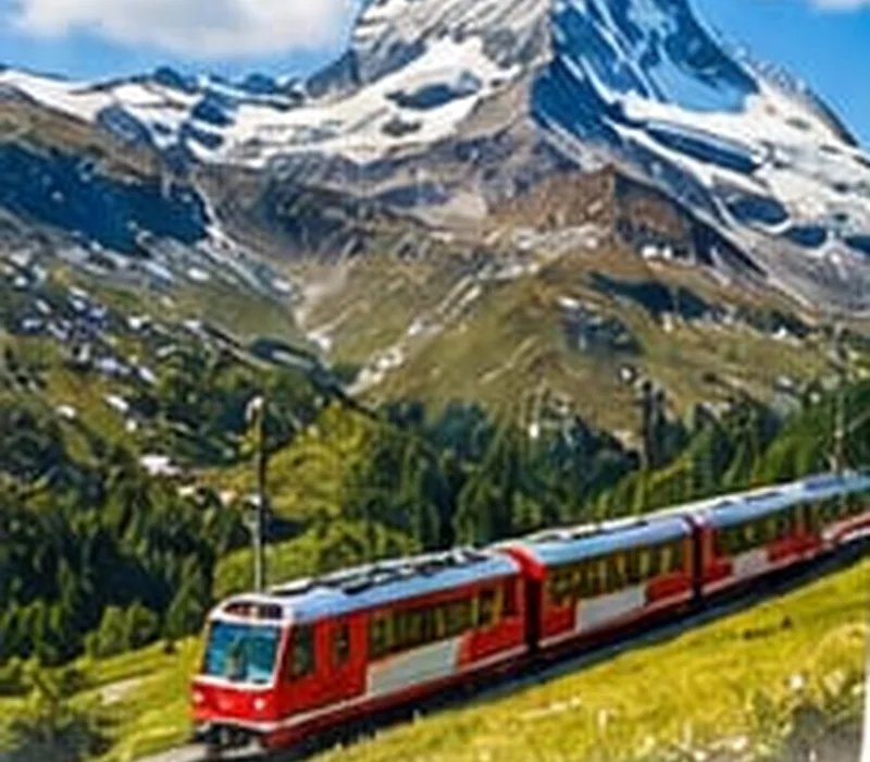 Swiss Alps and scenic rail travel